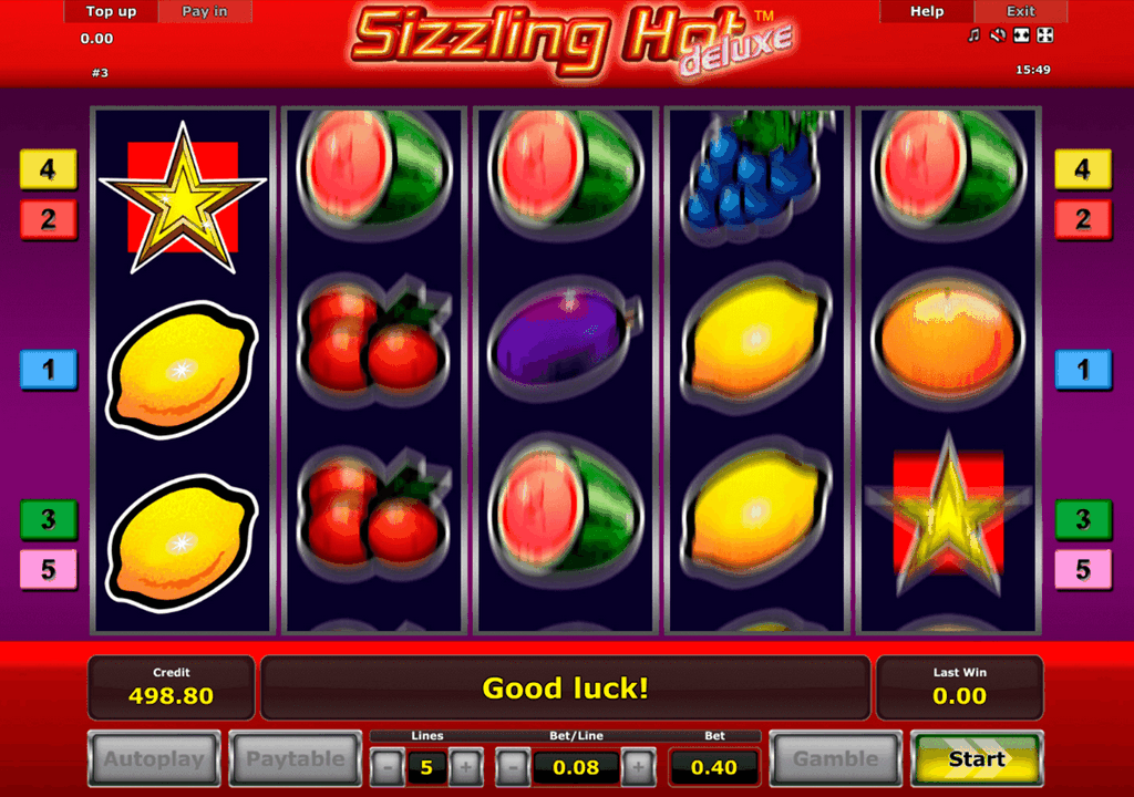 Sizzling Hot Deluxe kostenlos im Demomodus spielen